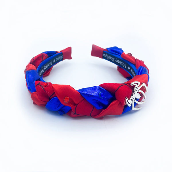 Spiderman inspired Braided Headband | Hand Made | Hairband | Plait | Super Hero | MinistryBoutique