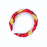 Iron Man inspired Braided Headband | READY TO SHIP | Hand Made | Hairband | Plait | Super Hero | MinistryBoutique